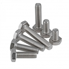 Болт с шестигранной головкой с увеличенным размером под ключ стальной никелированный исп. 1 Ст3 М16х80 мм ГОСТ Р 52644-2006