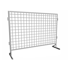 Защитное ограждение мобильное оцинкованное эмалированное (ЦП RAL) 2050х400х2000х4х100х100 мм